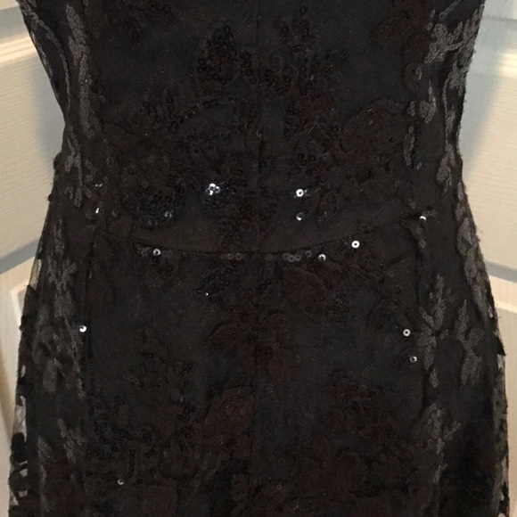 Dress the Population black lined dress w sequins - Picture 3 of 9